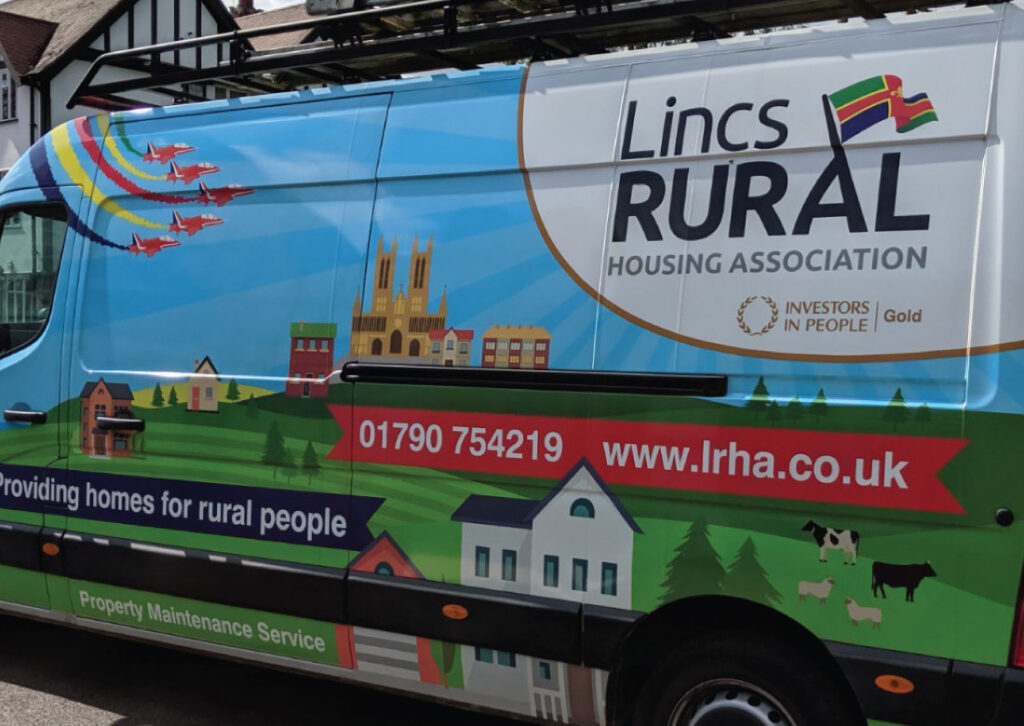An image of the Lincs Rural van livery design