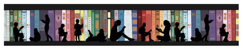 A graphic showing illustrated signage designed by oodle Agency