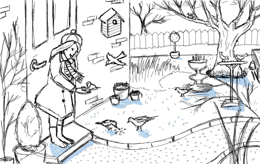 An illustrated sketch of the Lincs Rural calendar during the ideas phase