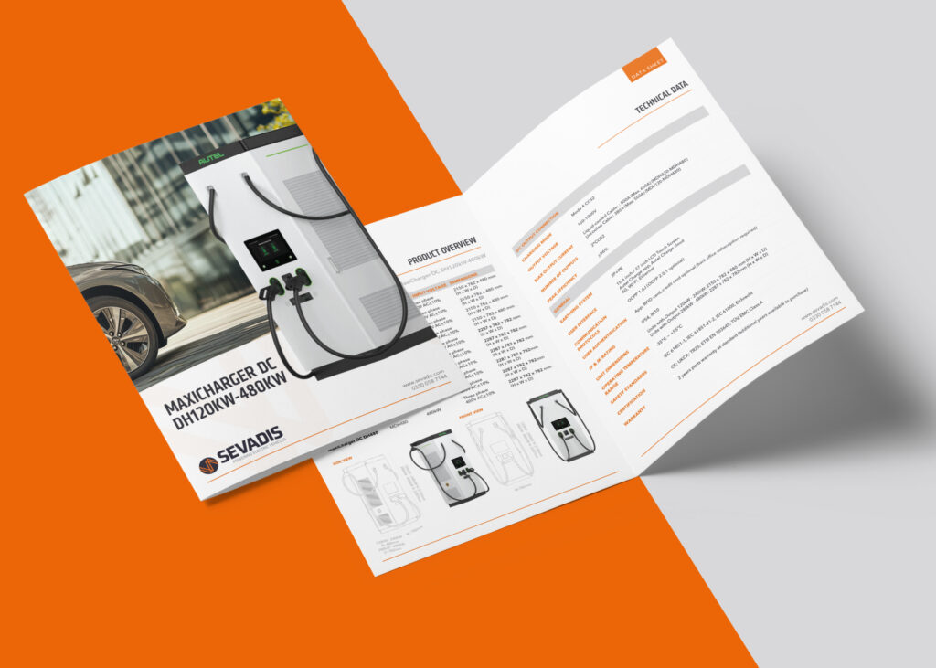 A graphic of the Sevadis Product guides designed by oodle